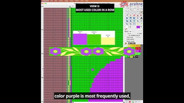 New smart function in ArahPaint: Show horizontal used colors and Show vertical used colors