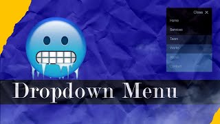 How To Make a Dropdown Navigation Menu Using HTML & CSS & JAVASCRIPT😜