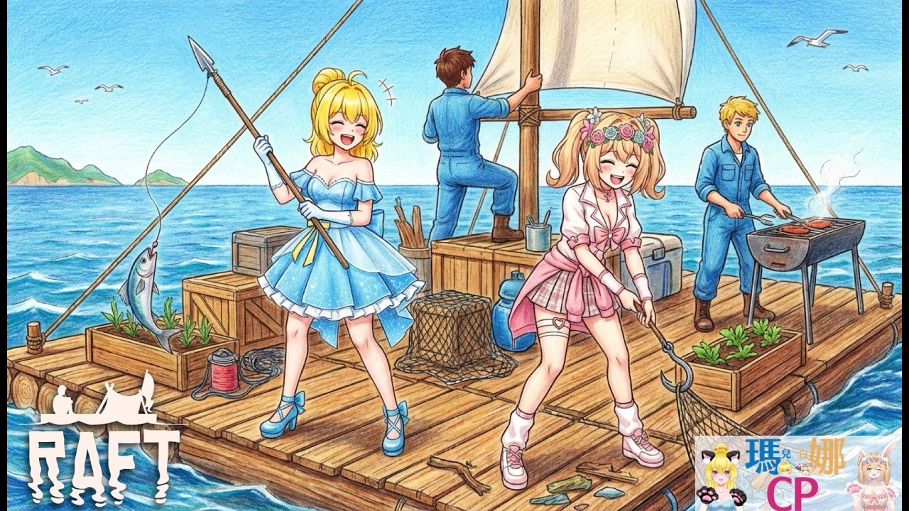 【瑪娜直播】 木筏求生 Raft 觀眾場(f.t. 白娜)