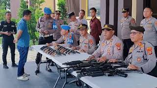 Pemeriksaan Senpi Personil Polres Tubaba