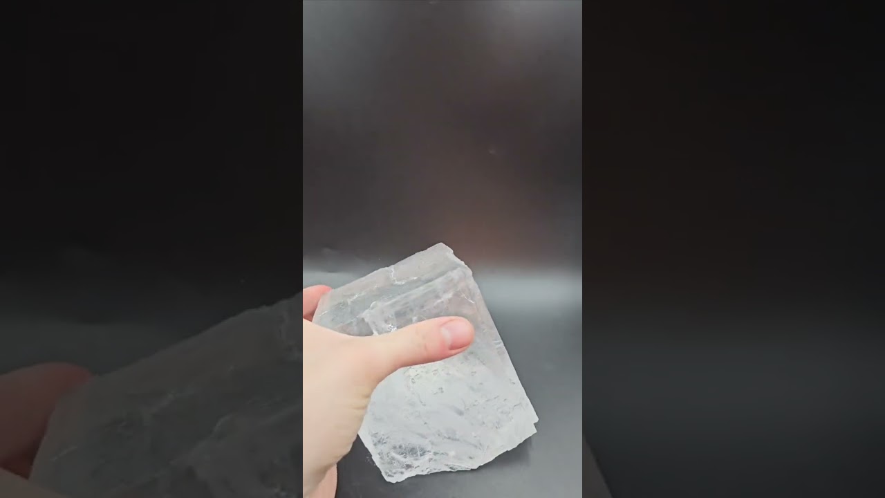 Halite crystal with water and ancient organisms inside, very rare 2070 g - Bakhmut field, Ukraine