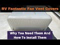 How To Install Fantastic Fan Vent Covers On Your RV