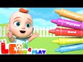 Leo plays with crayon surprises  learning for toddlers  learn  play with leo