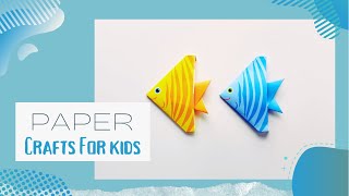 Easy Fish Origami Tutorial for Beginners |ماهی کاغذی | اوریگامی | کاردستی ساده برای کودکان