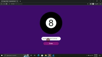 HTML, CSS, & Javascript: I Created A Magic 8 Ball