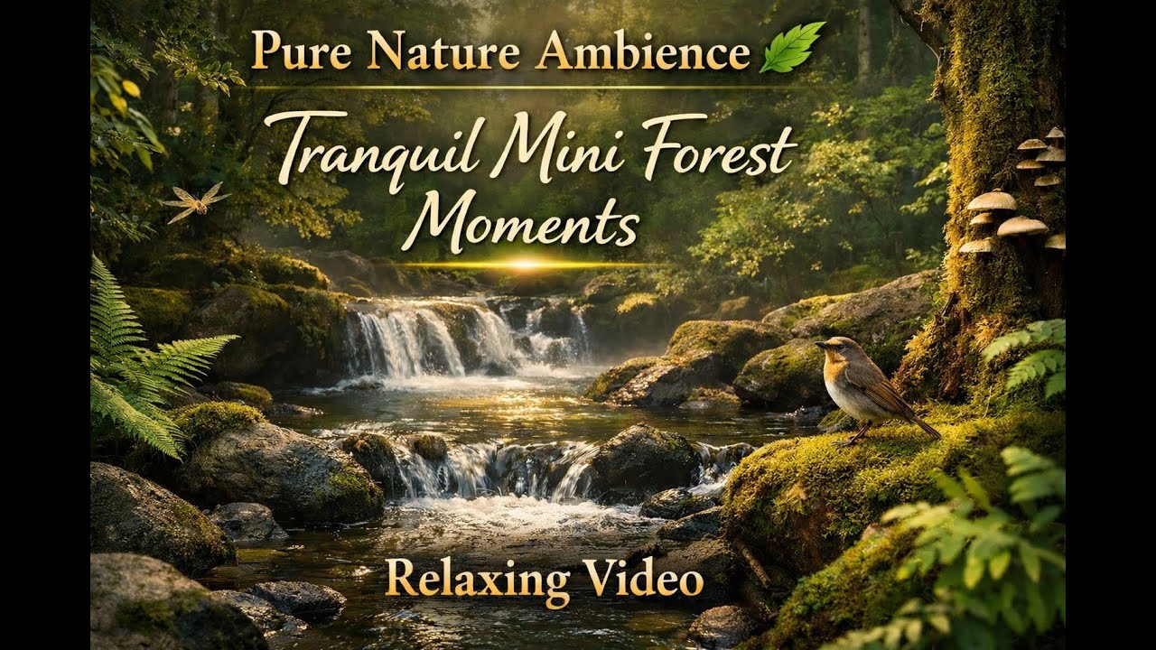 👉 Pure Nature Ambience 🌿 | Tranquil Mini Forest Moments | Relaxing Video