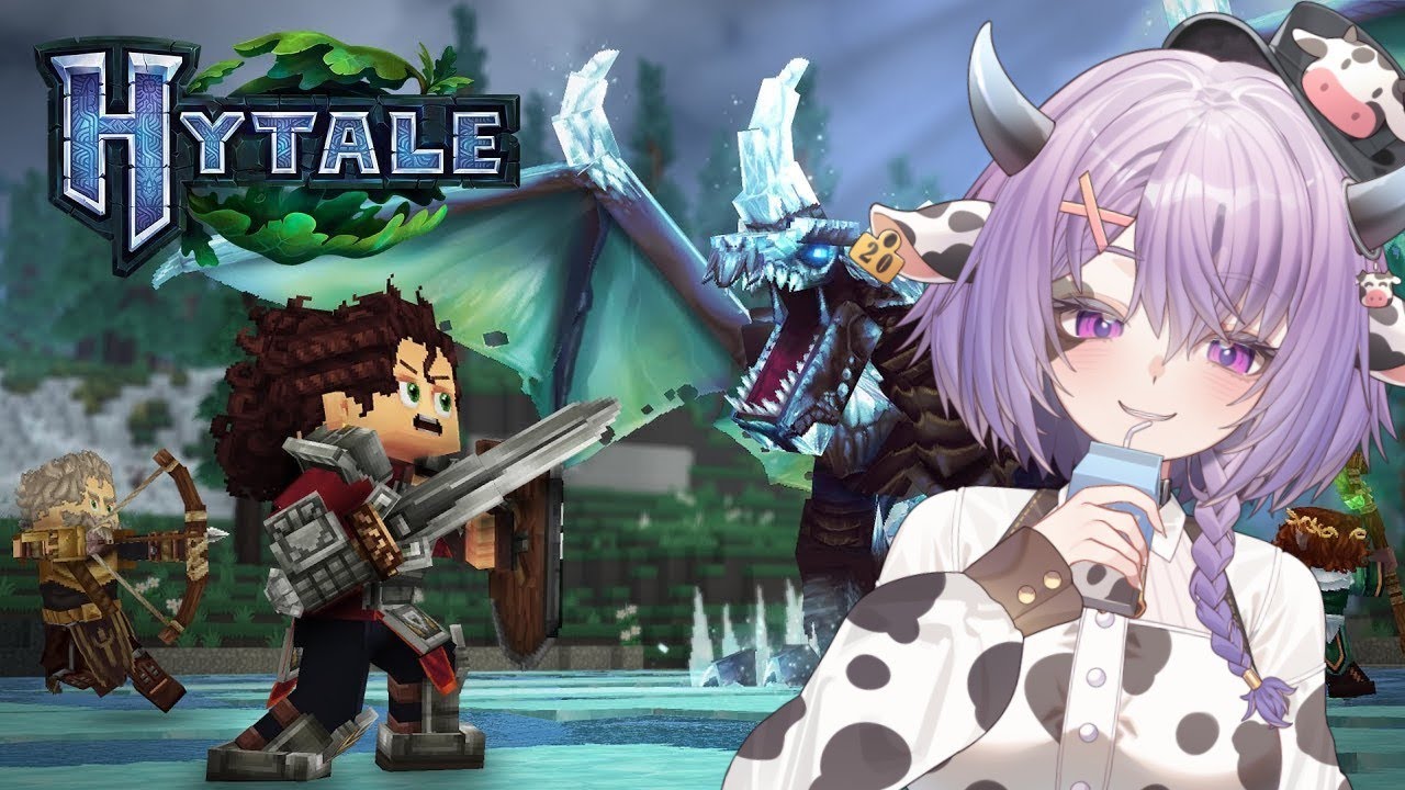 Femboi cow playing Hytale