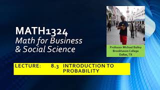 MATH1324   Lecture   8 3 Intro to Probability