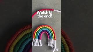 Start every day with a rainbow 🌈 #macrame #ecofriendlyproducts #smallbusinessuk #macramerainbow