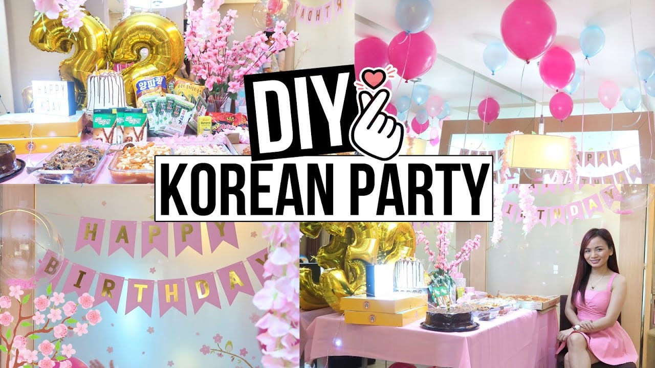  DIY  KOREAN THEMED PARTY Ideas Tips Budget Vlog  