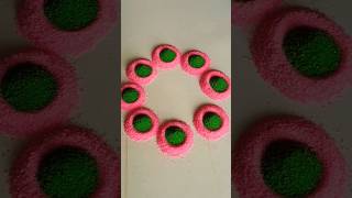 Simple Daily Rangoli Design for Diwali Beginners| Satisfying Rangoli Design #rangoli #shorts #diwali