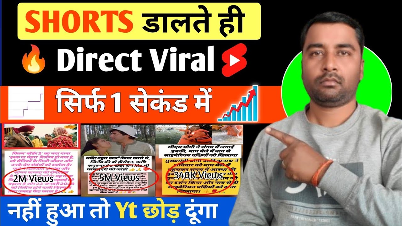 🤫 1 Sec. में Short Viral | How To Viral Short Video On Youtube | Shorts ...