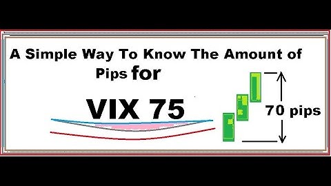 How To Know the number of pips, Volatility 75 Index