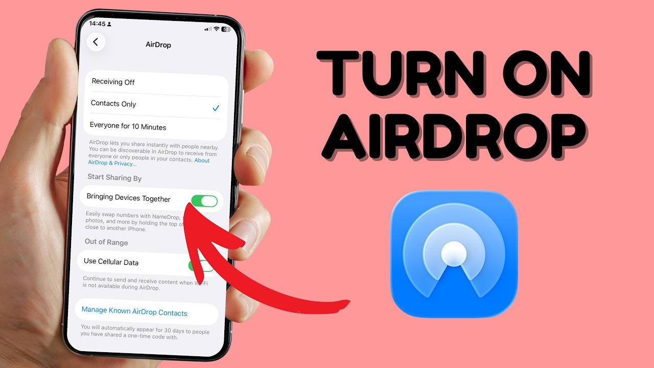 iPhone How to Enable Airdrop #iphone #iphonetips - YouTube