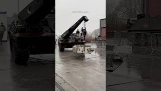 Driving Recovery Tank Belgian Army #military #tank #belgium