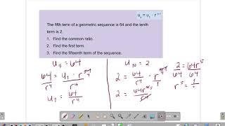 Ib Math Ai Sl Geometric Sequences Finding An Unknown Common Ratio And First Term