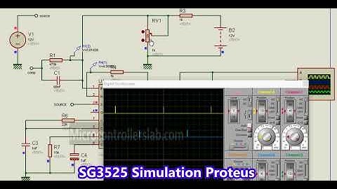(Demo) SG3525 Pulse width modulation controller IC Proteus Simulation