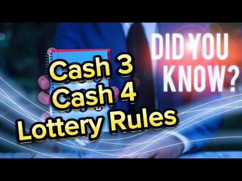 Cash 3 Cash 4 Lottery Rules - Did You Know? R1 - YouTube