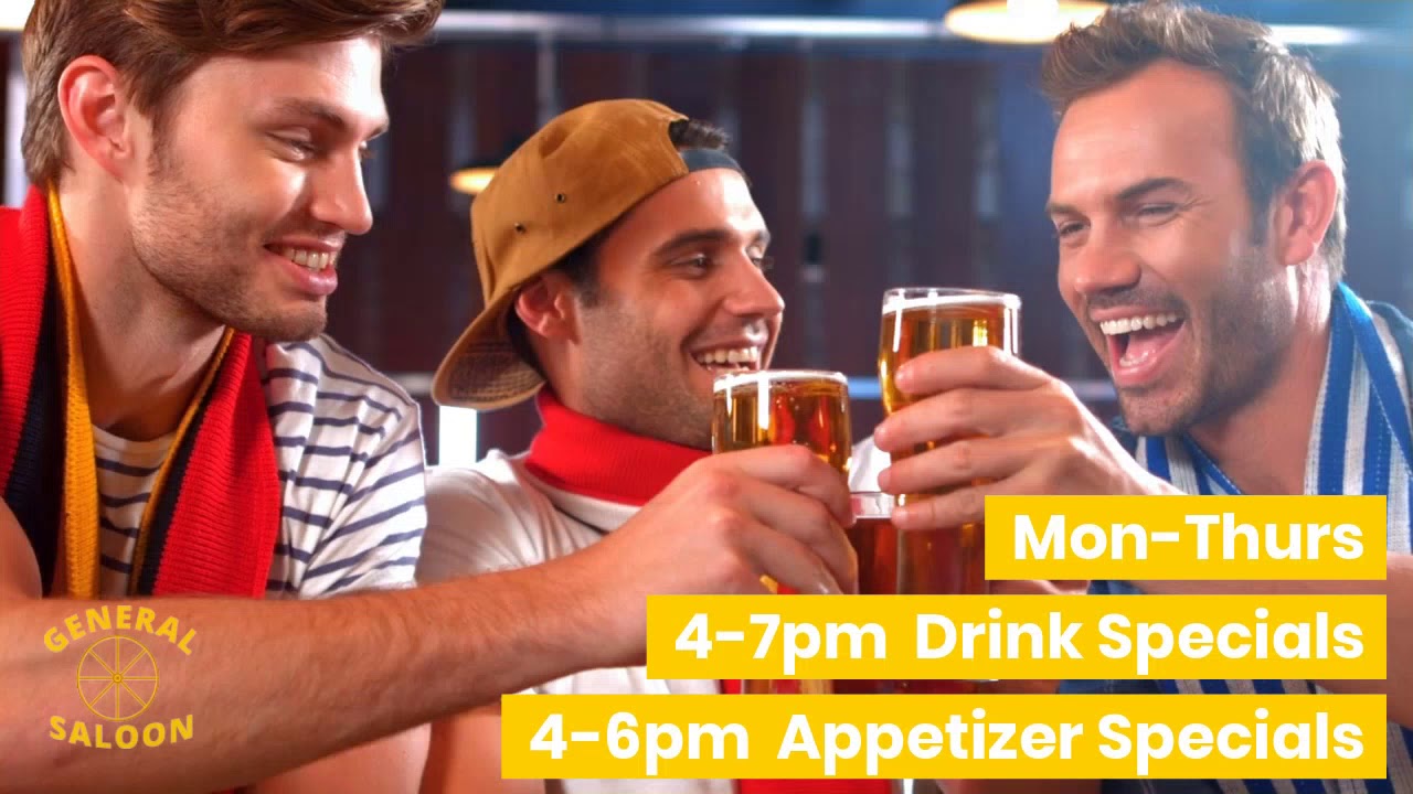Drinks & Appetizer Specials @ General Saloon
