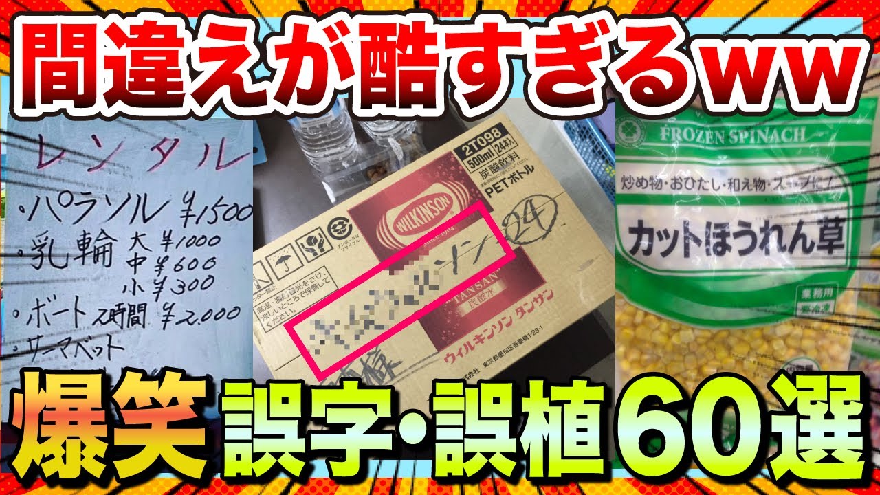 【🔥爆笑】腹筋が崩壊する！！面白い誤字・誤植60選www【ゆっくり解説】【コメ付き】【2chスレ】