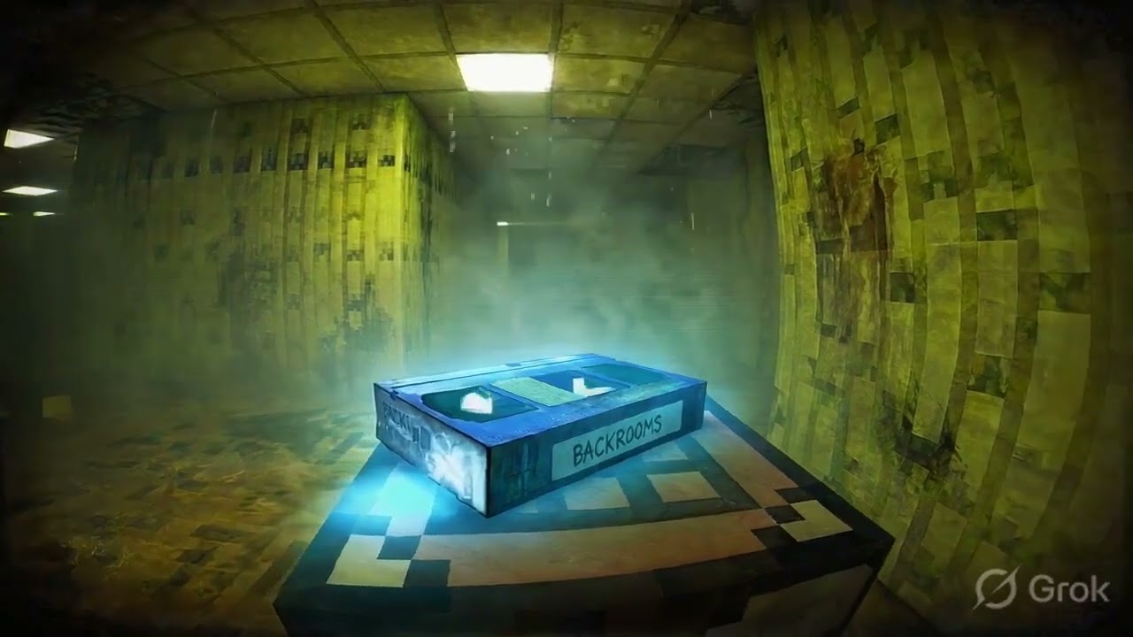 I Found the Backrooms Blue Tape in Minecraft IRL
