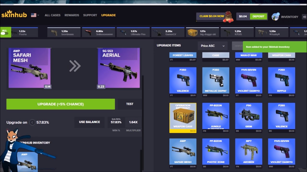 💰 Skinhub.com - CSGO SKINS UPGRADE 💰2018 | REFERRALS - c4ist