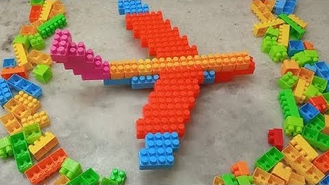 Satisfying DIY aeroplane/ASMR Building Blocks/ relaxation #asmr#asmrsounds#buildingblocks