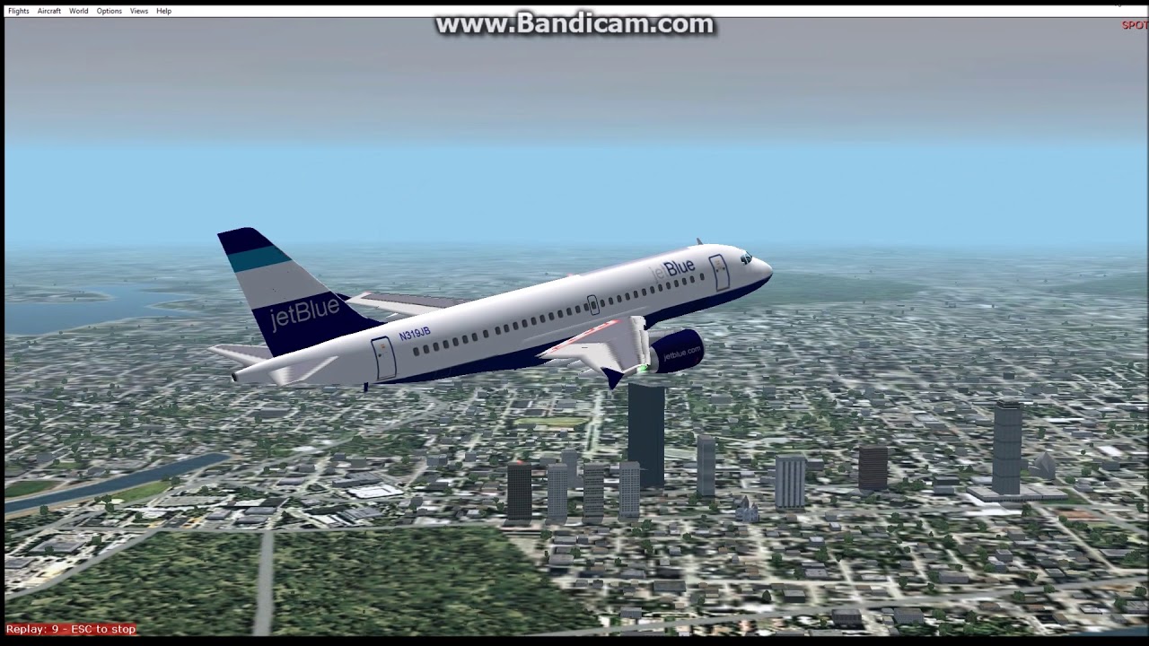 FS2002 Flight from Boston