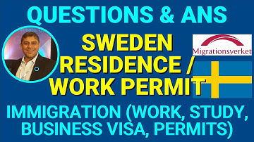 Questions and Answers | Swedish Residence Permit. Move to Sweden. #visitsweden #immigrationtosweden