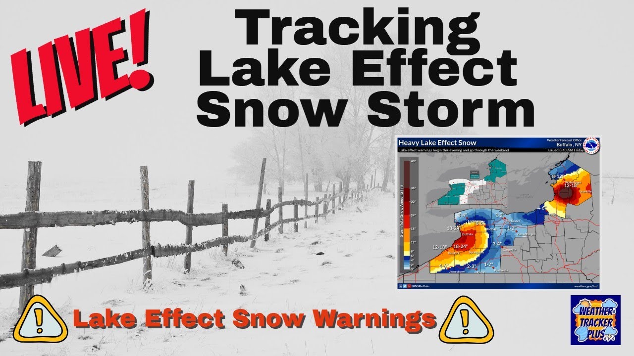 Live! Tracking Lake Effect Snow Storm Lake Effect Snow Warnings YouTube