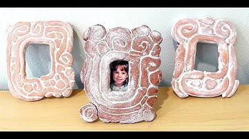 Fotolijst met spoelklei voor basisschoolkunst