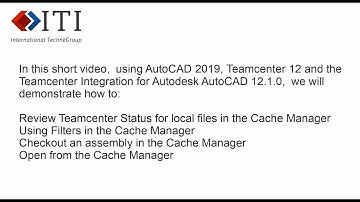 TCAA - Cache Manager Basics