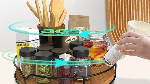 Lazy Susan Turntable Organizer for Cabinet Pantry Kitchen Countertop Refrigerator Cupboard