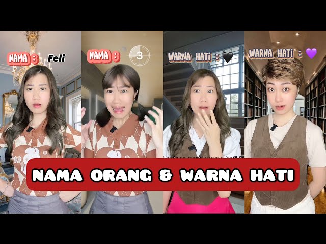 KOMPILASI VIDEO TIKTOK FELICIA ( POV Nama Orang & Warna Hati ) - Feliciatannnn class=