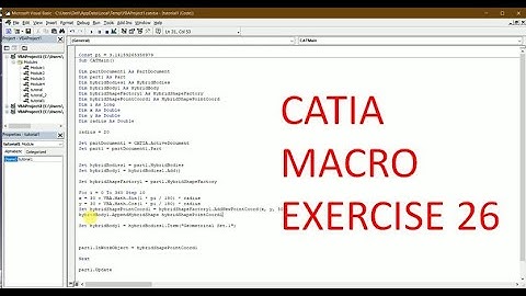 CATIA MACRO RECORDING METHOD
