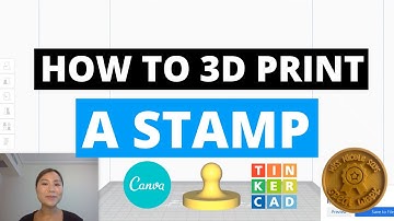 How To 3D Print A Stamp 💡 Learn how to design & print in 3D! #stem
