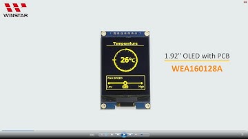 1.92 inch COG OLED Display Module 160x128 with PCB - WEA160128A