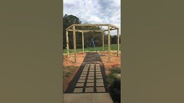 DIY Fire pit with Swings, dry pour concrete