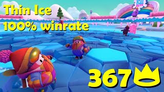 Fall Guys | How to Win Thin Ice Final | 100% Win Rate (367ª👑)