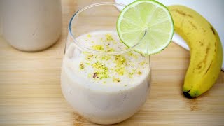 Easy Banana Lassi recipe: 2 minutes refreshing Banana Lassi at home | How to make Banana Lassi