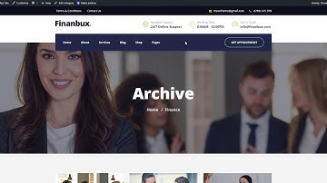 Change  Archive, Search Result And 404 Page  layout - Finanbux WordPress Theme