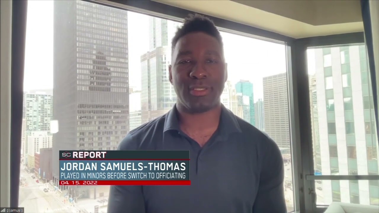 African-American NHL referee Jordan Samuels-Thomas is looking to break  barriers - Mile High Sports