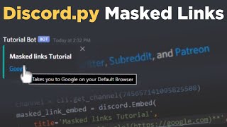 How to create Masked Links in bot Embeds in Discord.py
