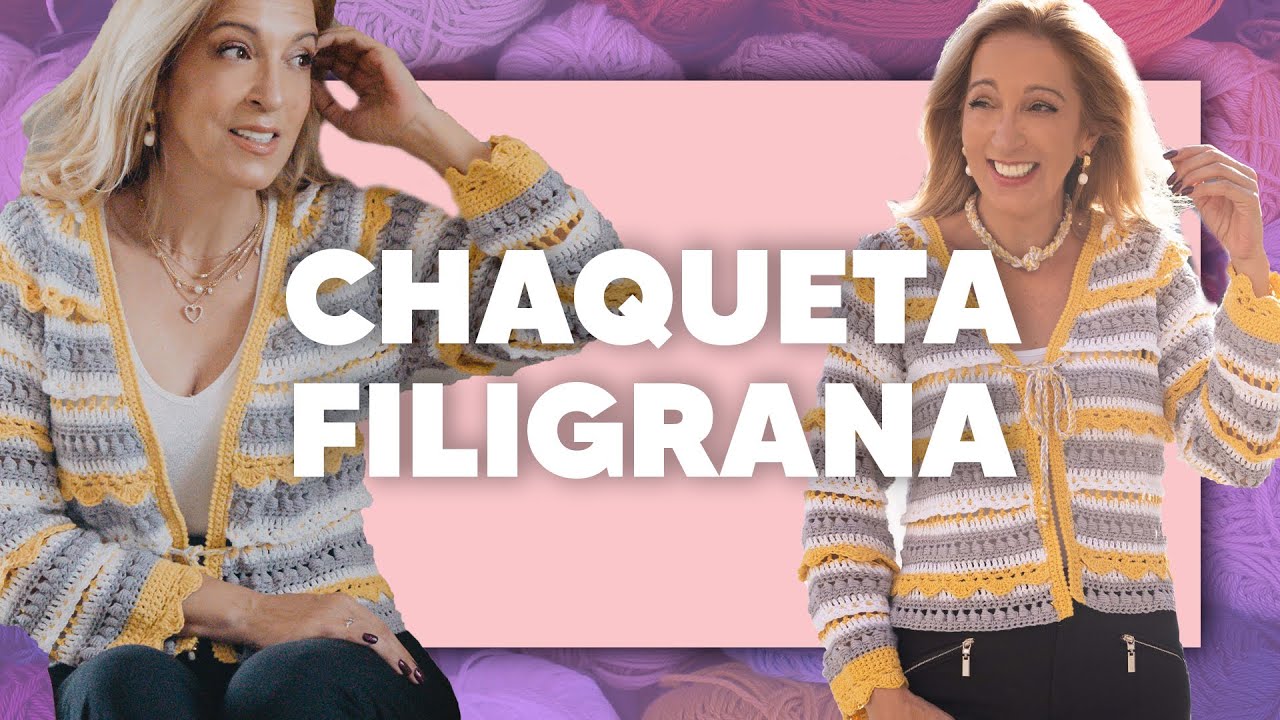 ¡¡INCREÍBLE!! 💖 CHAQUETA PERFECTA 💖  a CROCHET - Chaqueta Filigrana en Tejer es de guapas