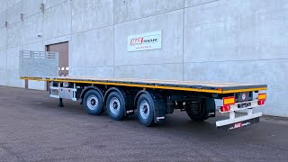 MAX Trailer - MAX210 flatbed semi-trailer with 3 axles & 13600mm loading platform length