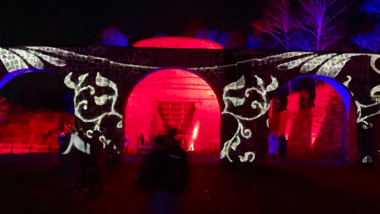 Borgvik Light Show 🌟 Ljus och Kultur 🎭 Sweden 🇸🇪 Värmland ☀️ Sverige Culture Light 💡 Darkness Mörker