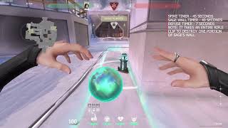ICEBOX BOMBSITE B - USING SAGE WALL TO BLOCK OFF THE SPIKE #valorant #sage #icebox