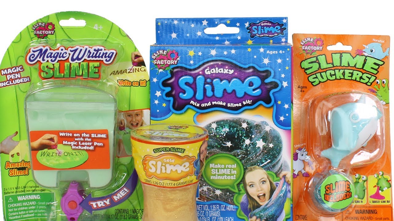 Write Slime Slime Factory Magic Writing Slime, Galaxy Slime DIY Kit, Slime Suckers ...