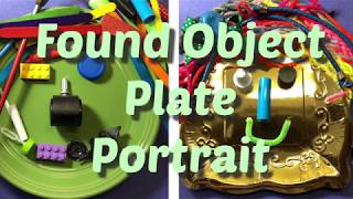 Found Object Plate Portrait