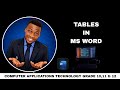 CAT MS WORD TABLE &amp; PASTE SPECIAL